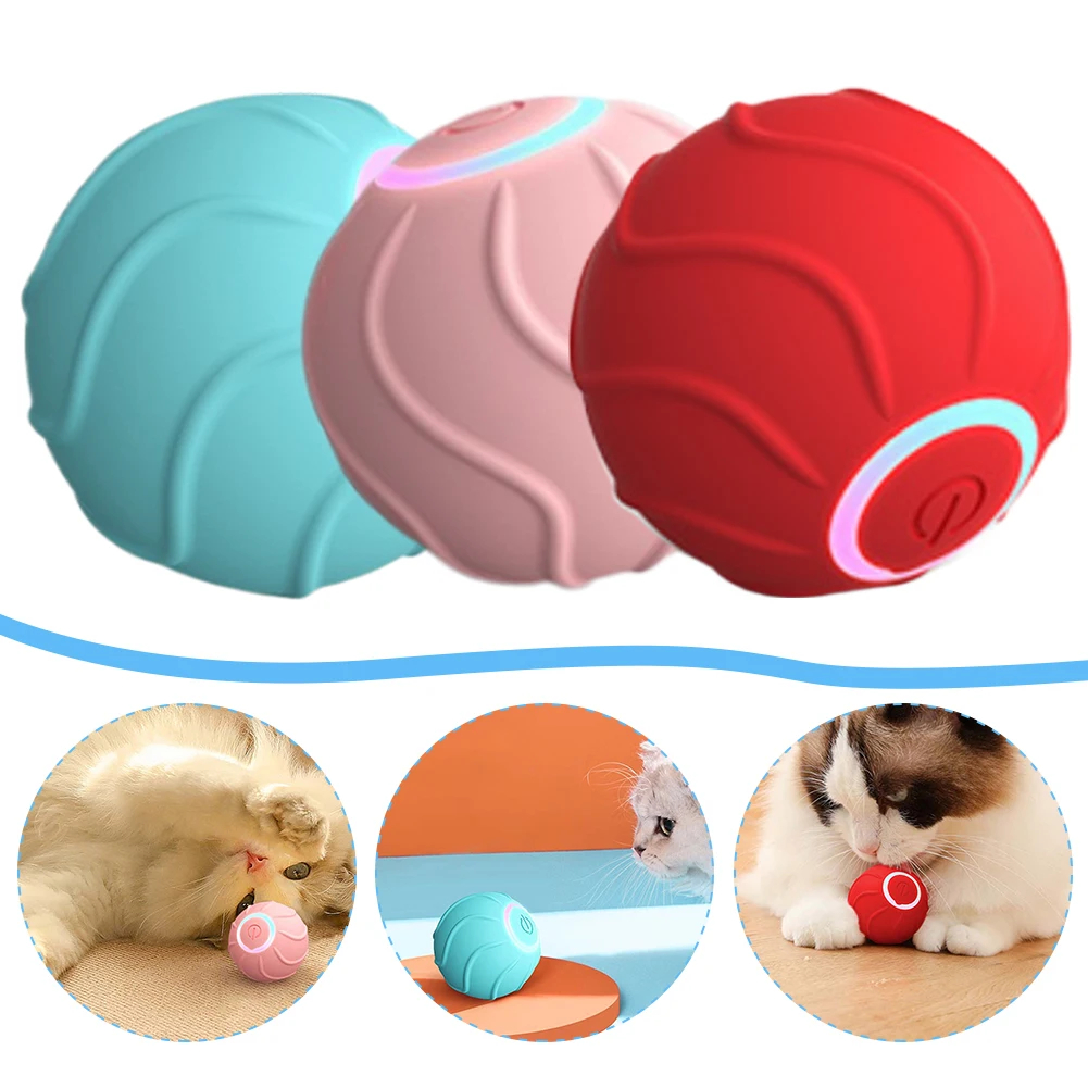Pawtick Interactive Rolling Ball – Automatic Cat & Small Dog Toy
