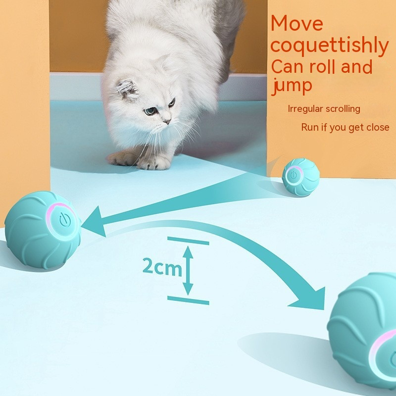 Pawtick Interactive Rolling Ball – Automatic Cat & Small Dog Toy