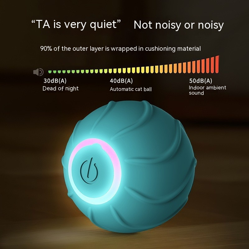Pawtick Interactive Rolling Ball – Automatic Cat & Small Dog Toy